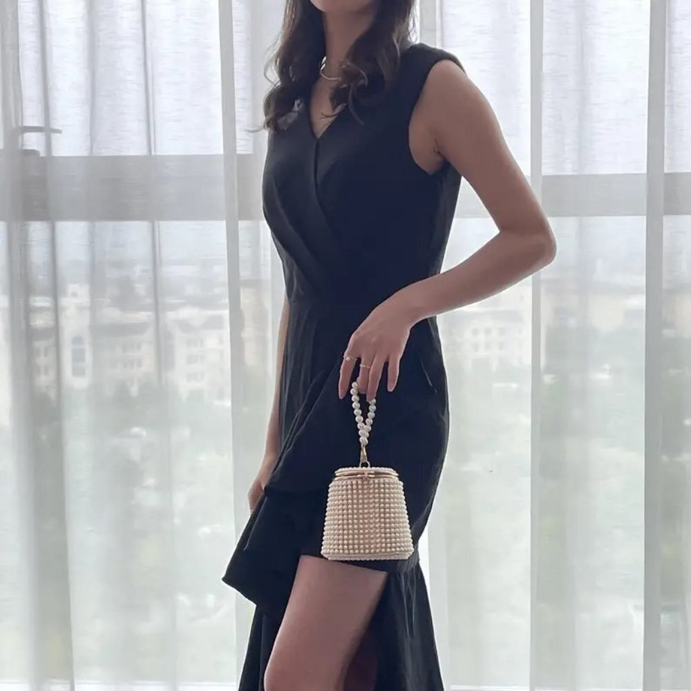 Pearl Acrylic Egg-Shapped HandBag Evening Bag Wedding